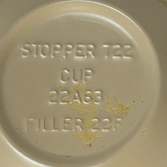 Vintage Metal 1970's Thermos Pink Metal glass w Cup Stopper 722 check plaid - Picture 9 of 9